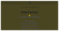 Desktop Screenshot of datafactory.fr